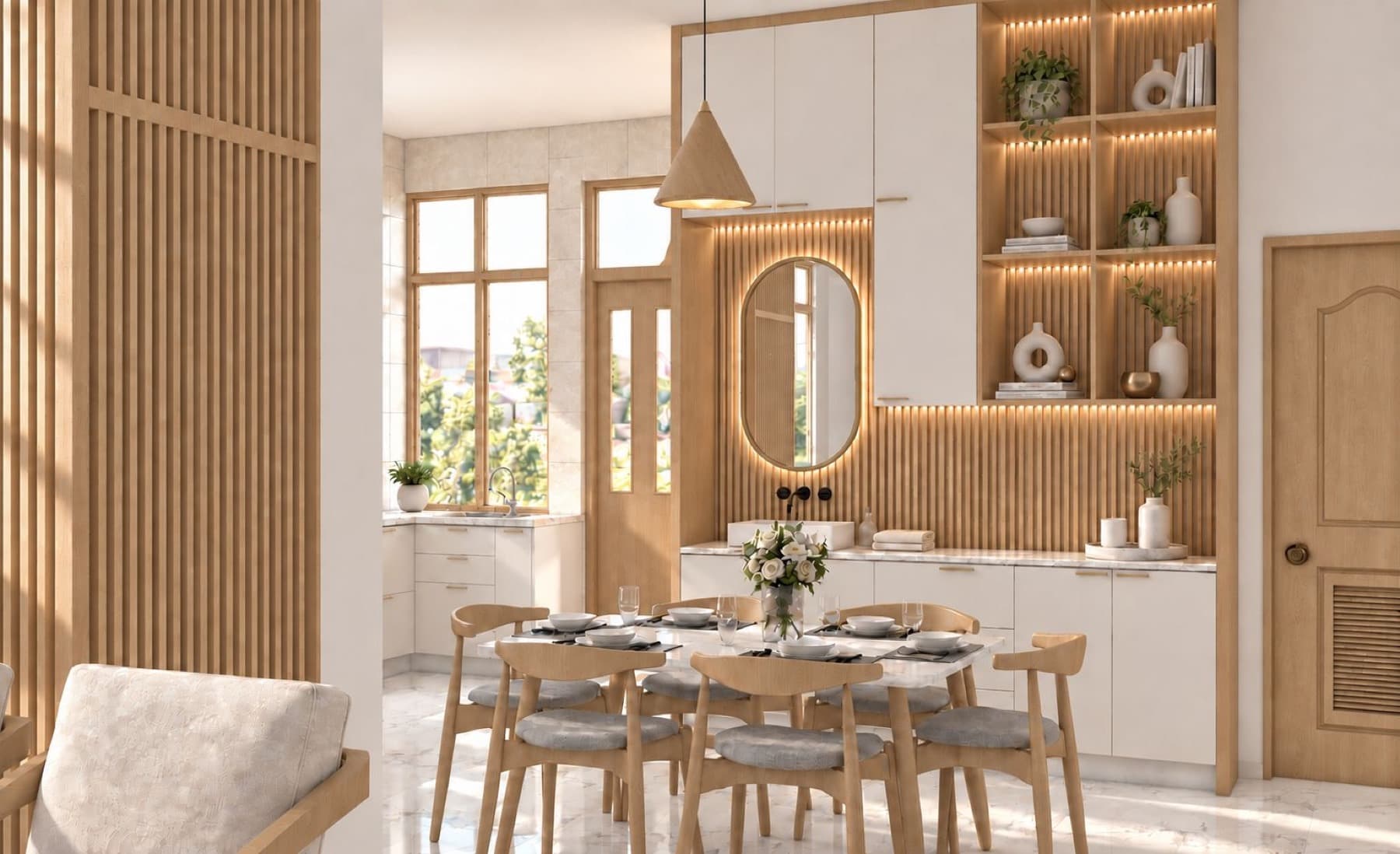 MKZ Residence, Dining & kitchen