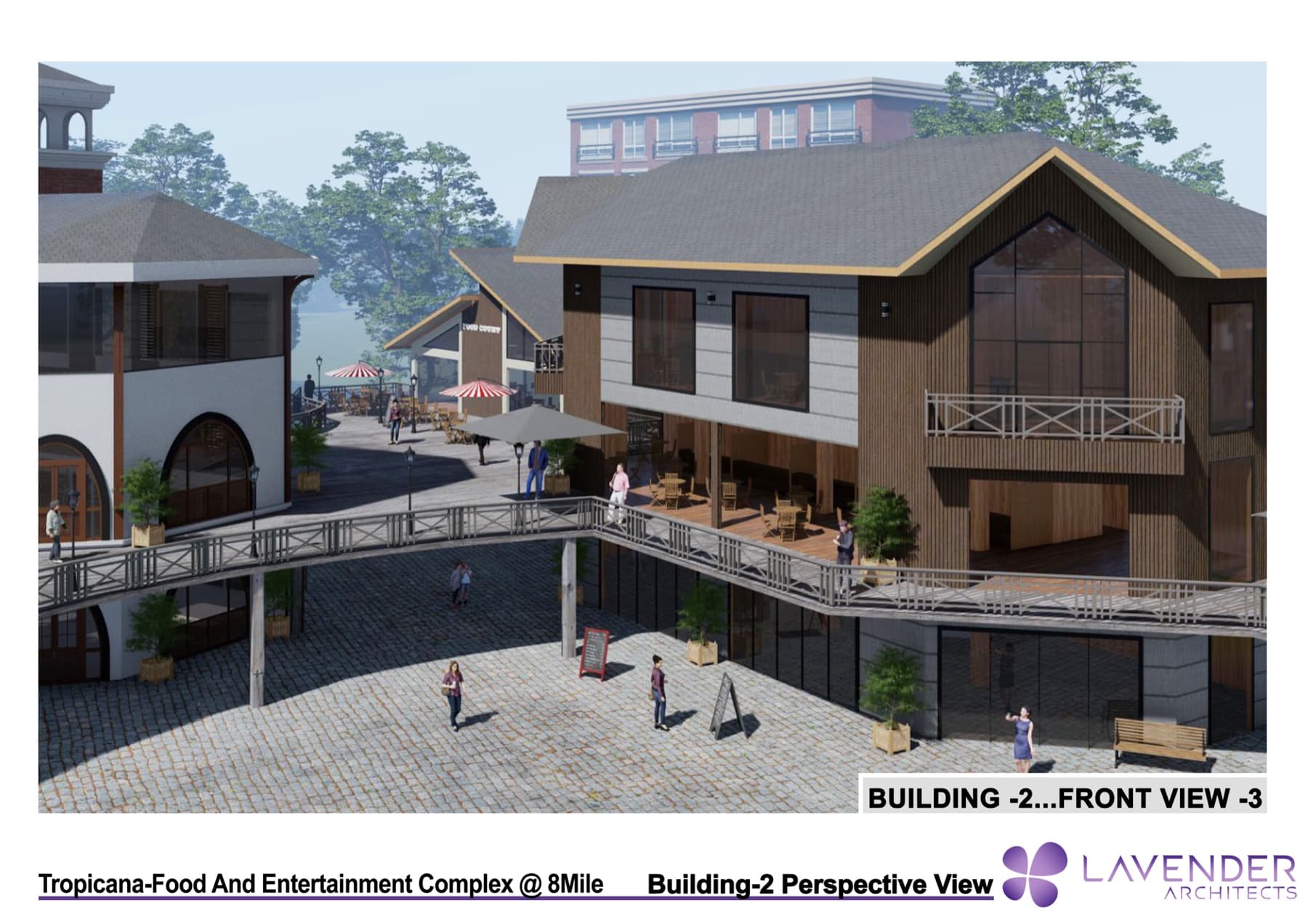 Tropicana Restaurants & Entertainment Complex, Building 2: front view