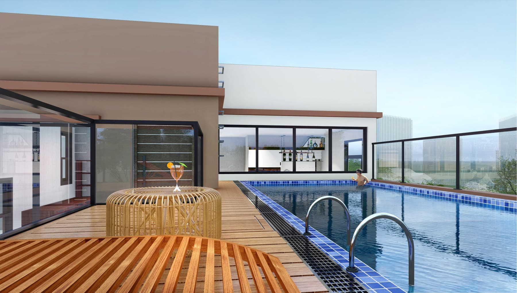 WTK Residence, Rooftop swimming pool