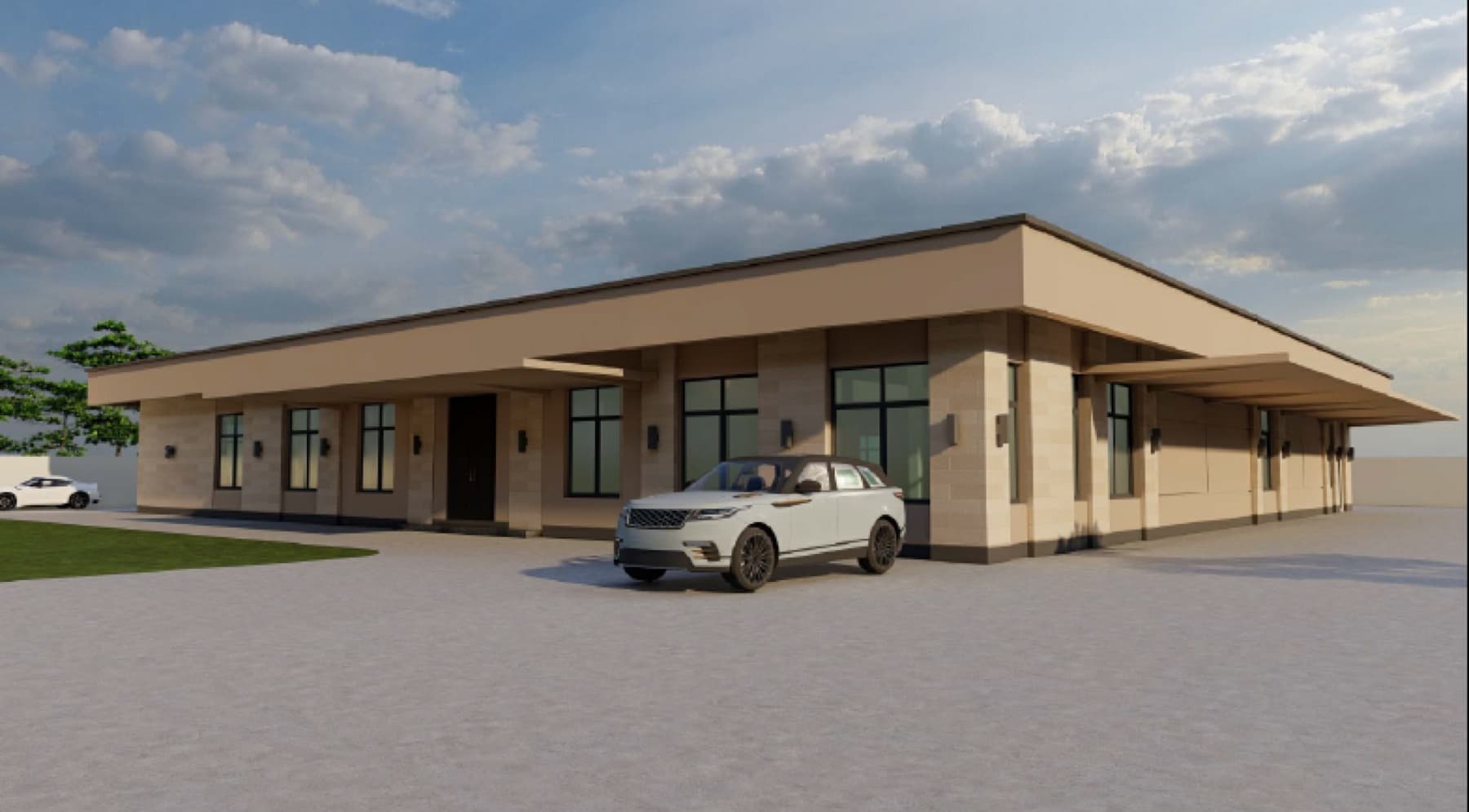 Yoma Residence, Front view